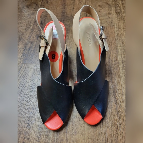 Expression slingback block heel shoes - Picture 2 of 9